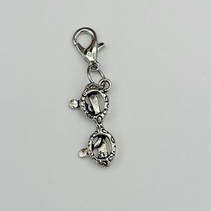 Clip On eyeglasses charms silver planner charms Optometrist charms Zippe…